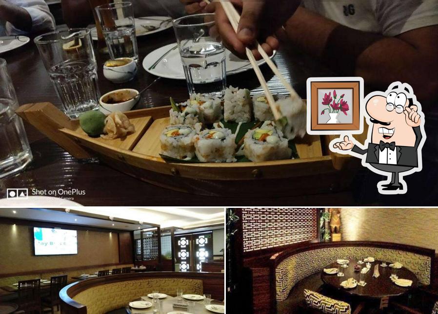 Take a seat at one of the tables at China Bistro Thane