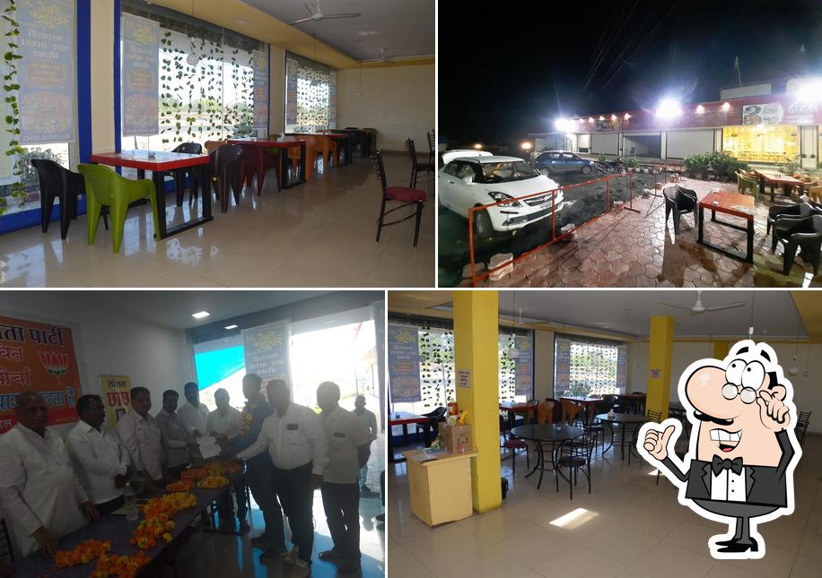 The interior of Hotel Rajgarh wale Pet Pooja & Restaurant