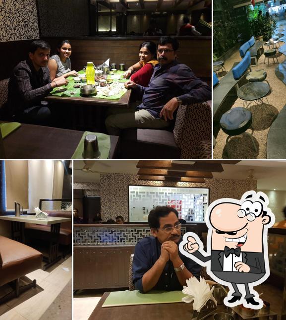 The interior of Nagarjuna Restaurant - Residency Road