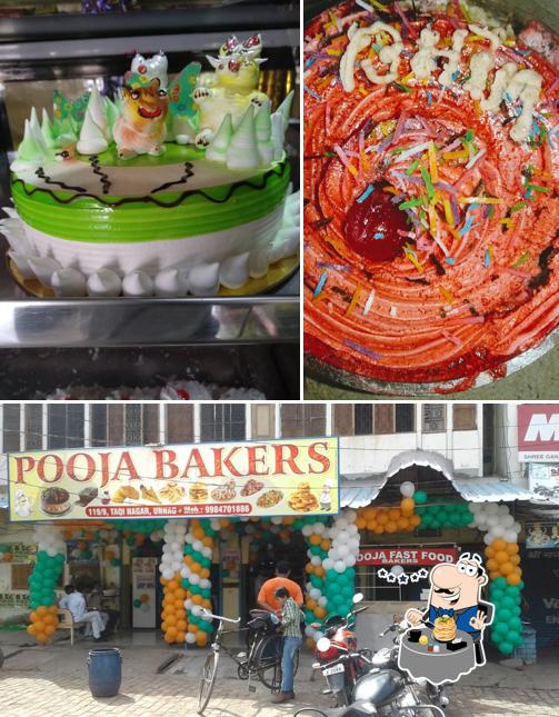 Pooja Bakers-best bakery shop/cake shop/best fast food in unnao is distinguished by food and exterior