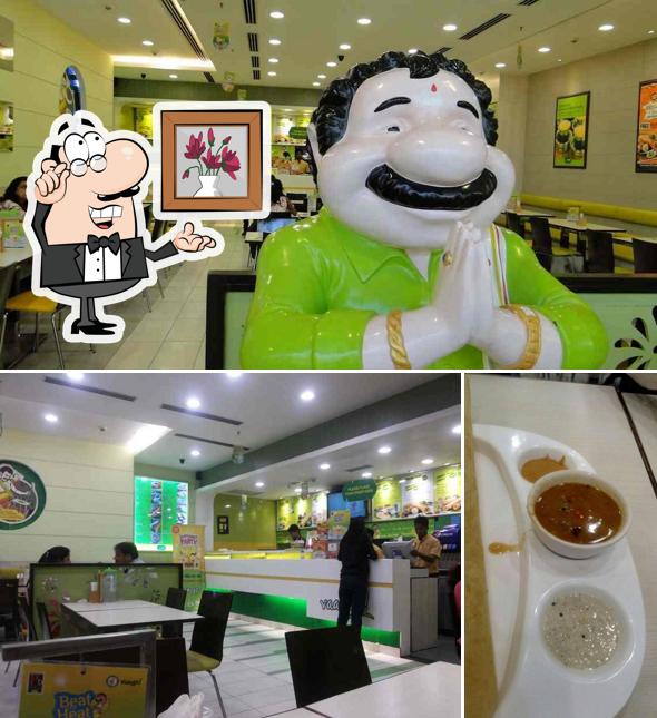 The restaurant's interior and beverage