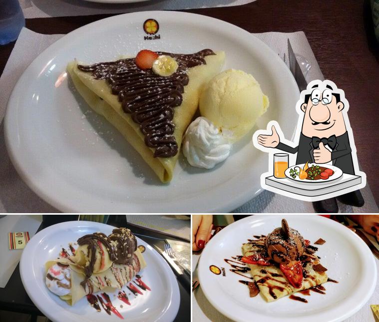 Platos en Hachi Crepe & Café