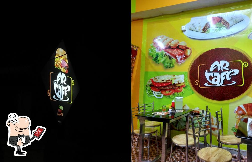 See this picture of Ar Cafe
