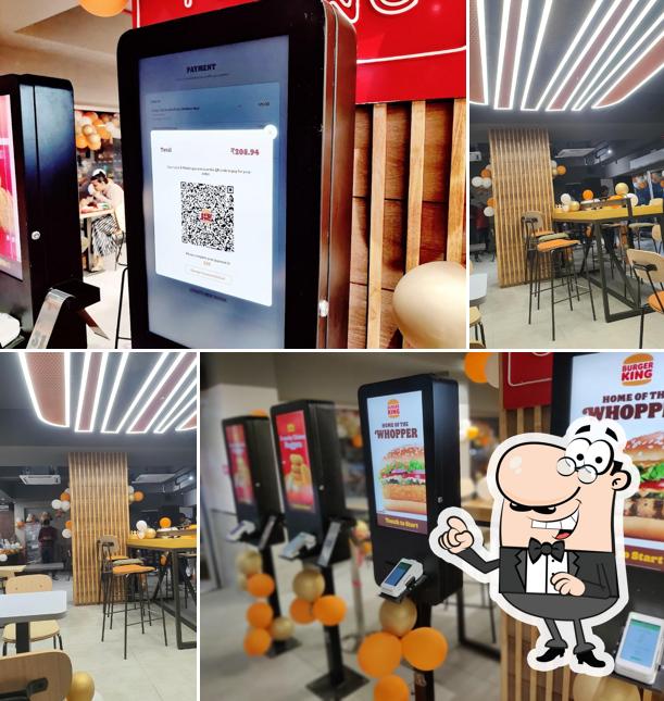 The interior of Burger King