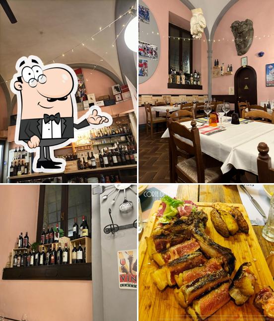 Gli interni di Osteria dei Pazzi