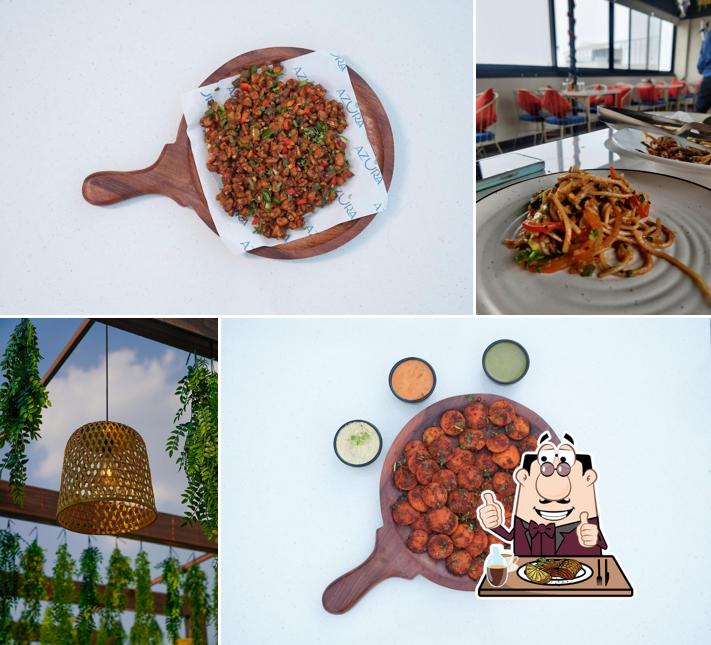 Beef tartare at Azura Jaipur