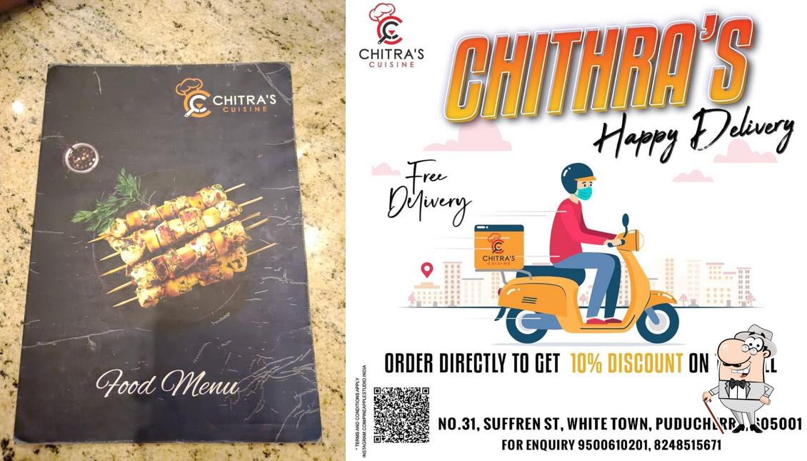 The exterior of Chitra's Caf'e