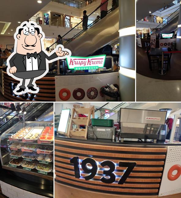 Check out how Krispy Kreme Doughnuts & Coffee looks inside