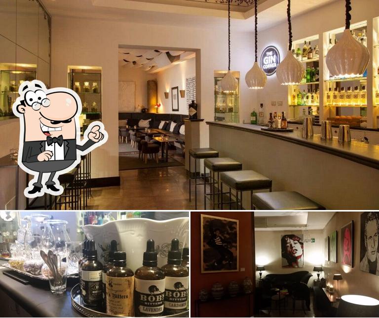 Gli interni di The Gin Corner