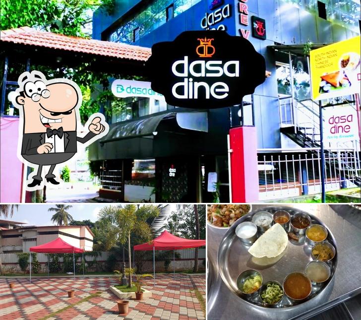DASA DINE PURE VEG A/C FAMILY RESTAURANT is distinguished by exterior and food