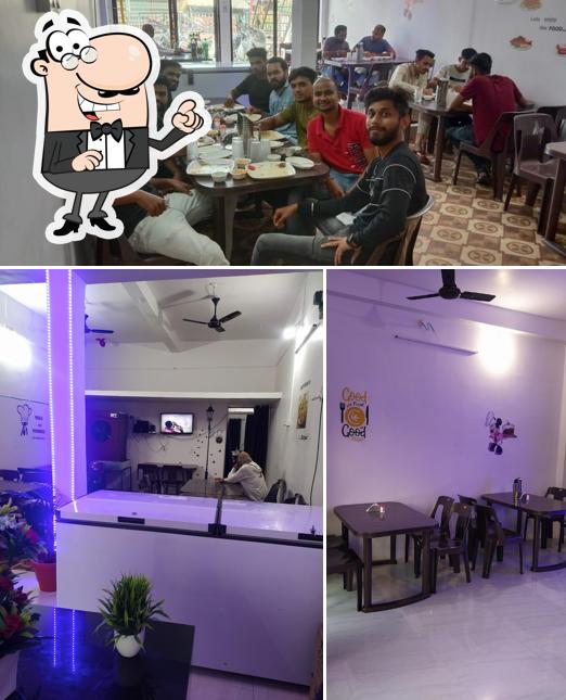 The interior of Green palace family restaurant veg and non veg (special biryani)