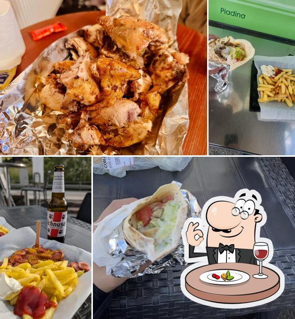 Cibo al Pollo Kebab Pizza Hamburger Curry Würstel Menu Ortisei