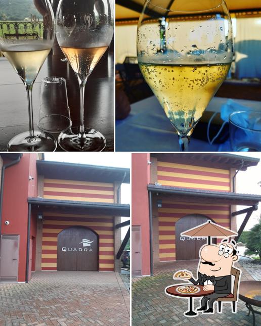 La foto di esterno e bevanda da Quadra Franciacorta