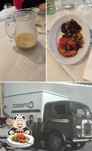 La cibo e esterno del ristorante