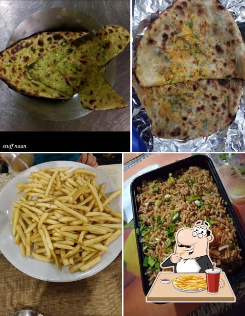 French fries at Savoury Restaurant and Banquet Restaurant in Gandhinagar