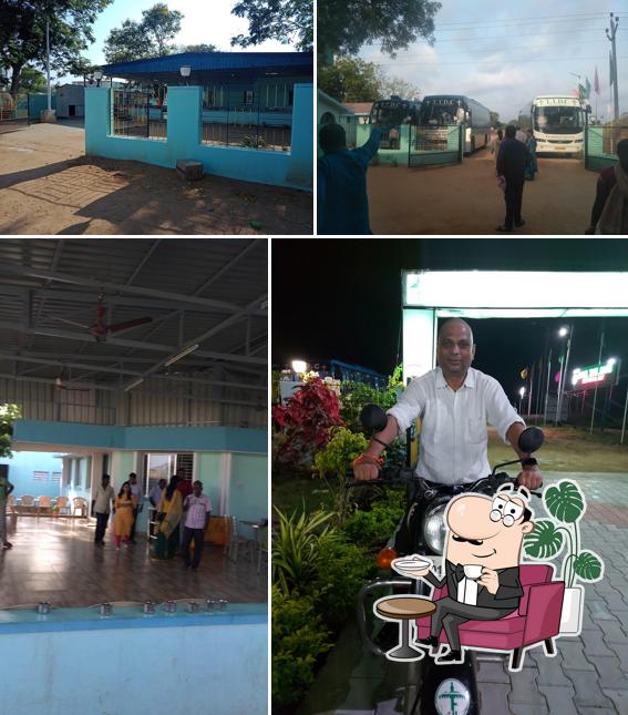 The interior of TTDC Hotel Tamil Nadu Amuthagam Restaurant