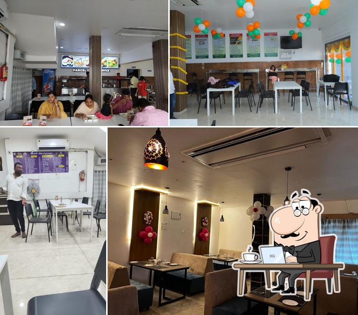 The interior of Alpaharam Hotel & Fusion 4 Non Veg Restaurant