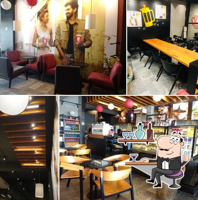 The interior of Cafe Coffee Day