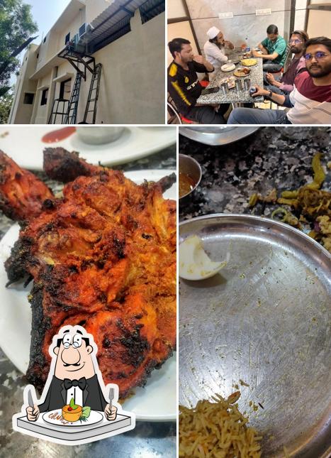 The picture of food and interior at Hotel Almas