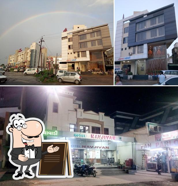 Check out how HOTEL NAVJIVAN DAL BATI & RESTAURANT - Famous Dal Bati, Rooms And Restaurant, Guest House looks outside