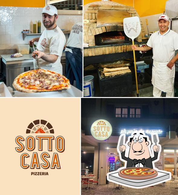 A Pizzeria Sottocasa Riccione, puoi ordinare una bella pizza