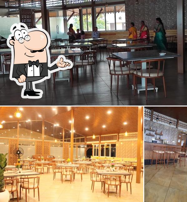 The interior of Hotel Nisarg Patas Veg
