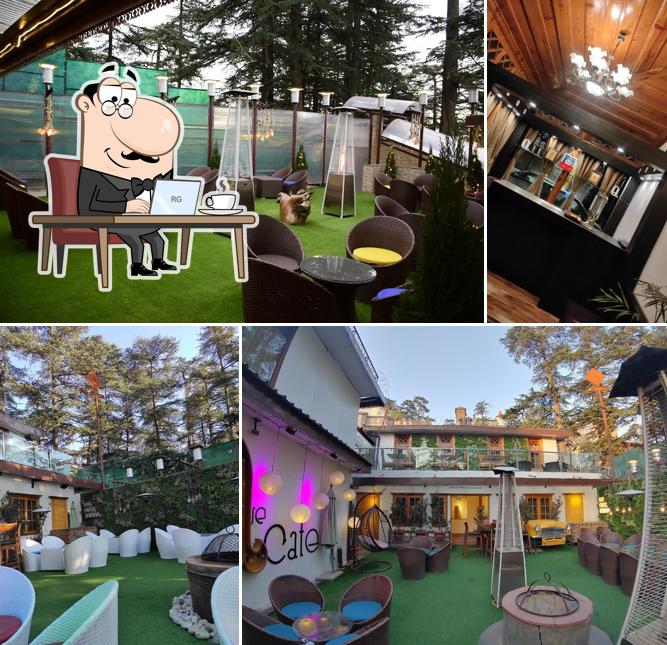 The interior of The Que Cafe