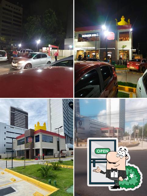 O exterior do Burger King