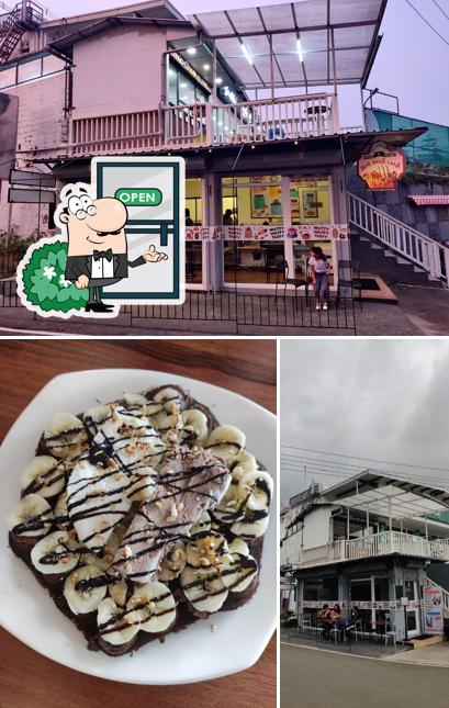 Check out the image showing exterior and food at Nutty waffy taffy