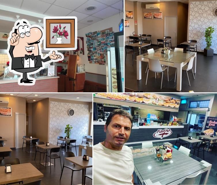 Gli interni di Piadina Piu'