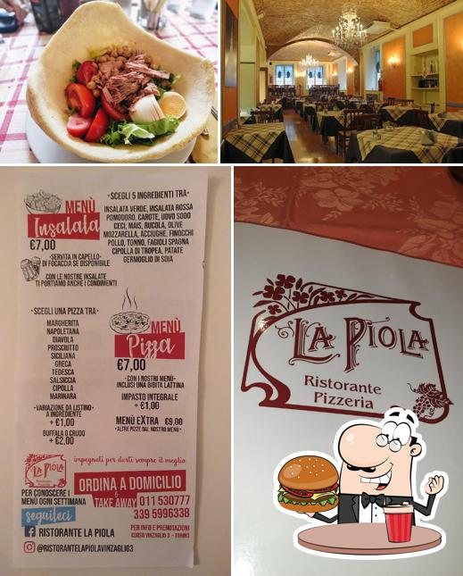 Ordina un hamburger a La Piola