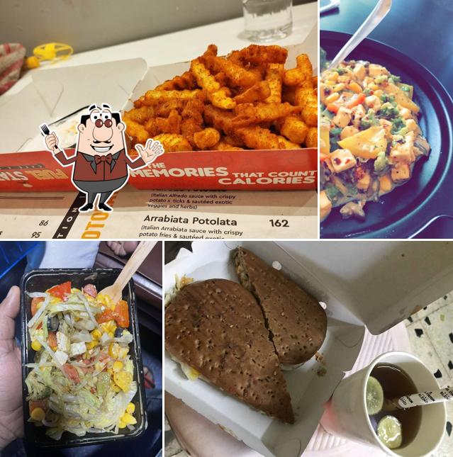 Food at Fuel station cafe & restro