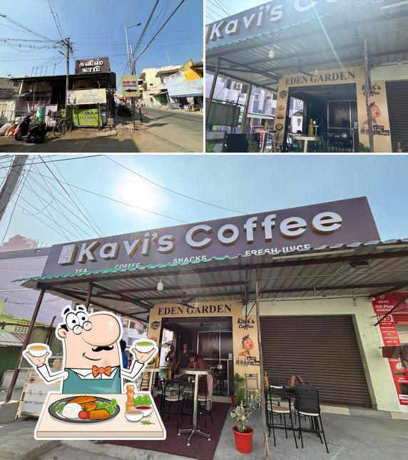 Food at Kavi's Coffee
