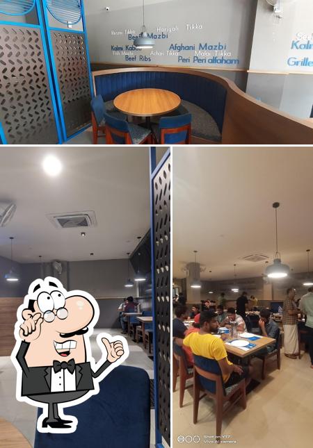 The interior of Muzwalla Grill & Mandi, Nilambur