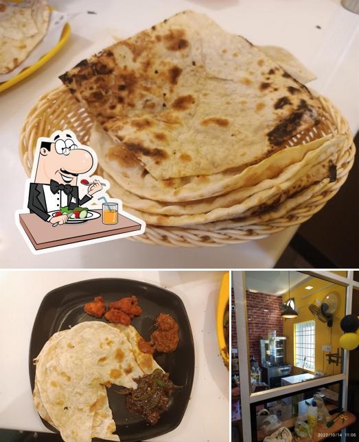 This is the image depicting food and interior at Zwarma Omalur