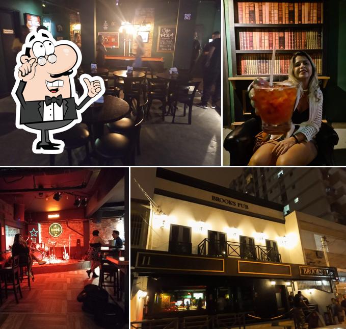O interior do Brooks Pub (Méier)