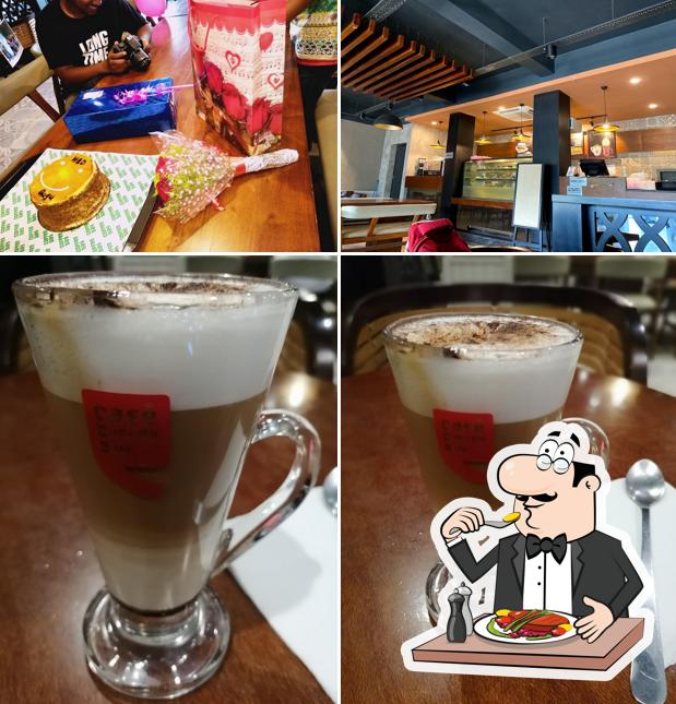 The restaurant's food and drink