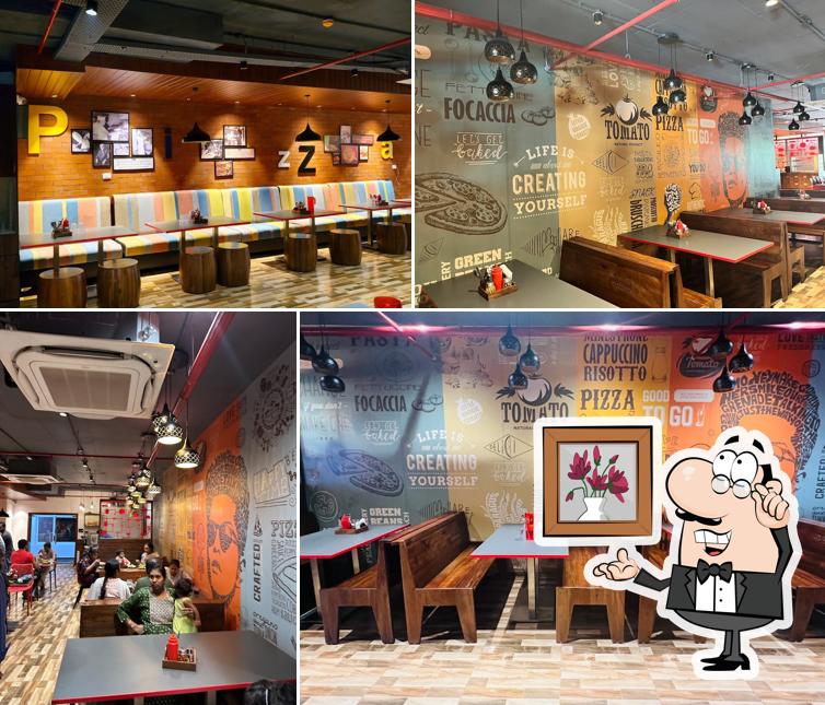 The interior of Pizzazone Kondapur