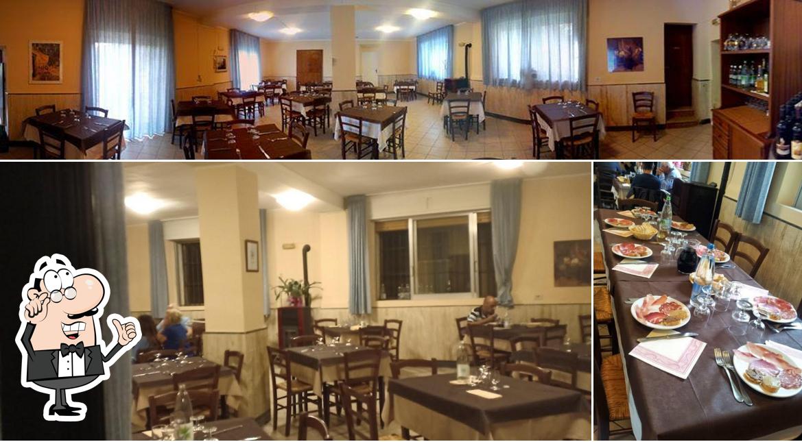 Gli interni di Trattoria Casa Migliorini