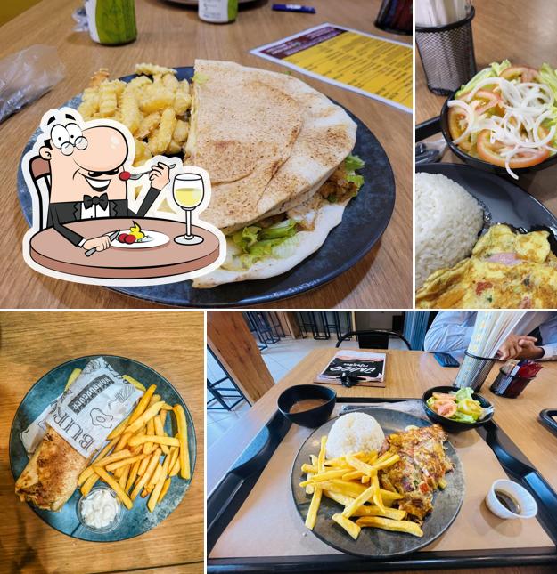 Comida em ÚNICO Al Farid Culinária Árabe Capitão Burger Sr Pernil