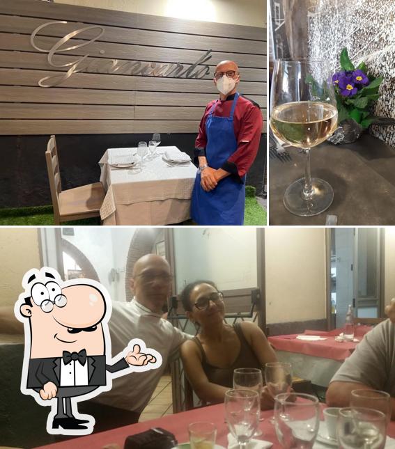 La interni e vino del ristorante