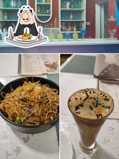 This is the image displaying food and interior at Casablanca Restaurant & Club