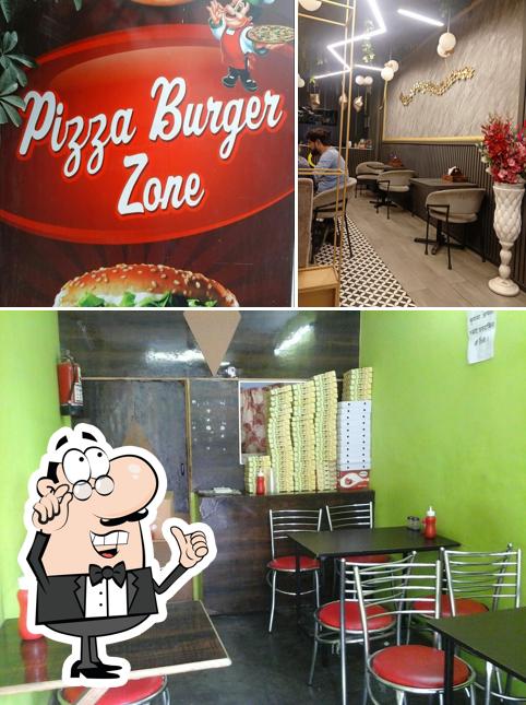Pizza Burger Zone is distinguished by interior and burger