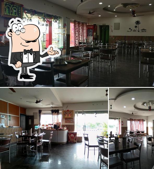 The interior of Bhuvana Restaurant