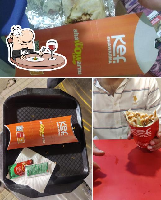 Food at Kef Shawarma & Wraps
