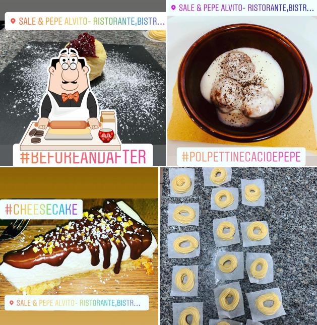 Sale & Pepe Alvito- Ristorante,Bistrot & Grill serve un'ampia gamma di dessert