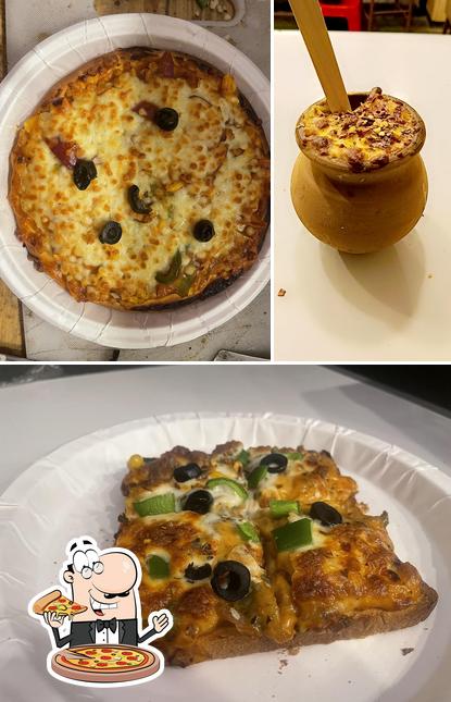 Order pizza at YTC CAFE