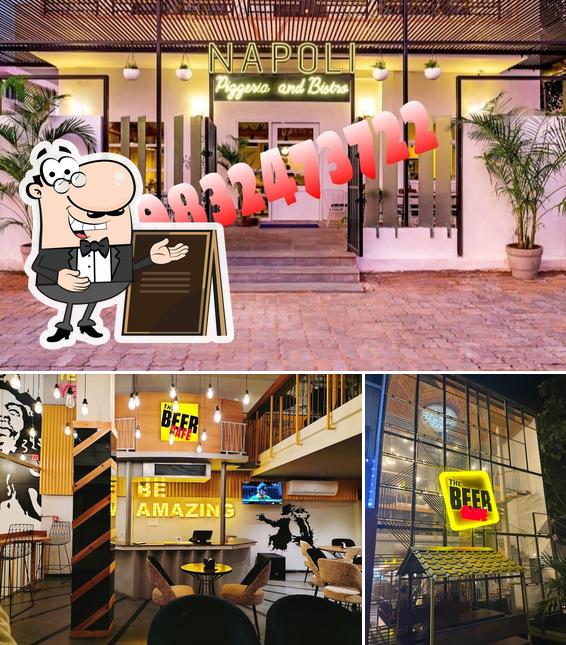 The photo of The Beer Café’s exterior and interior
