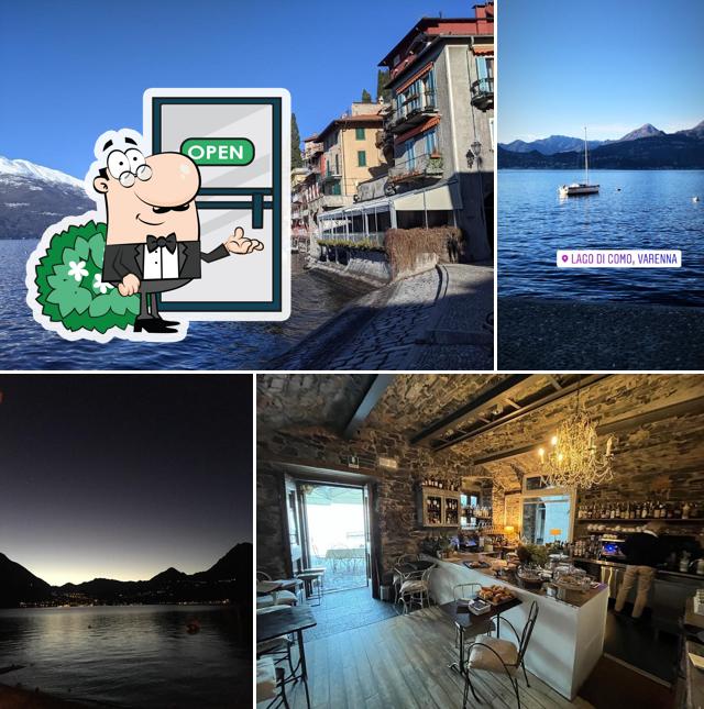 Goditi la vista dagli esterni di Varenna Caffè Bistrot