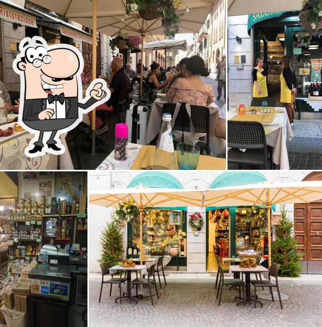 Gli interni di Gastronomia Stella